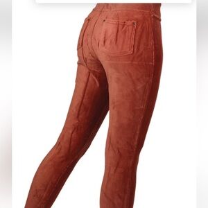 Rust corduroy leggings